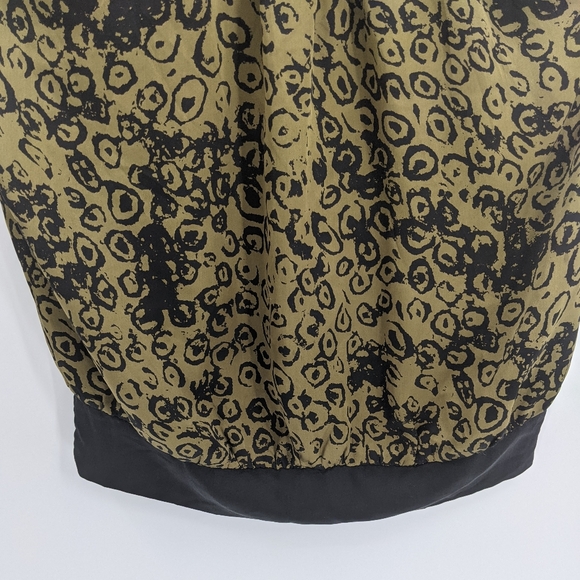 Bebe Silk Printed Beaded Open Shoulder Top Blouse - Picture 3 of 10